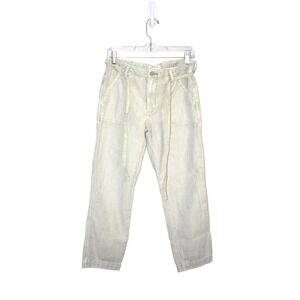 Lucky Brand Light Green Low Rise Utility Straight Size 6